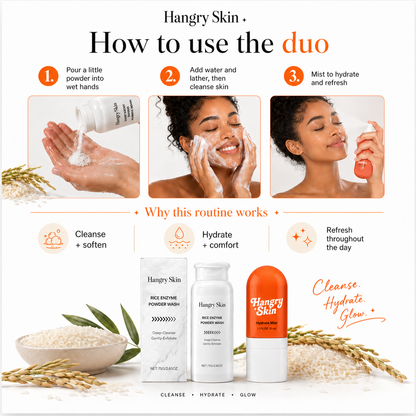 HANGRY SKIN™ RICE CLEANSE & HYDRATE DUO